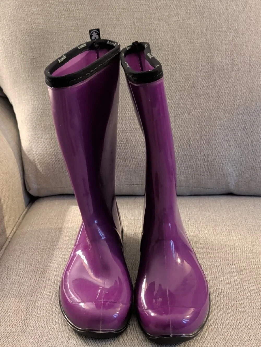 Kamik Women's Glossy Purple Tall Rain Boots